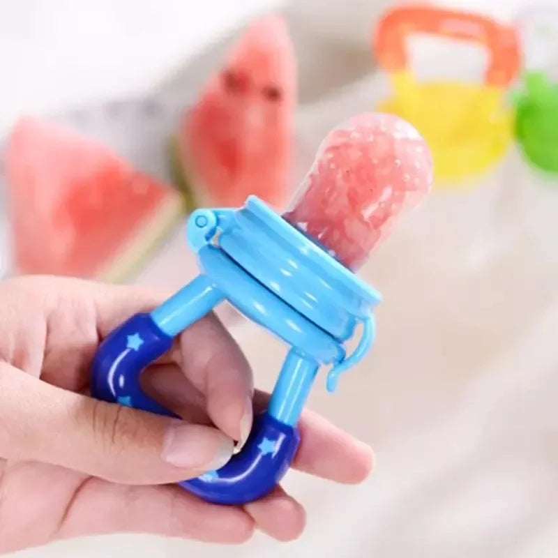 3 in 1 Baby Learn Feeding Drinking Water Straw Handle Teething Pacifier Nipple Fresh Food Fruit Milk Feeding Bottles Nibbler