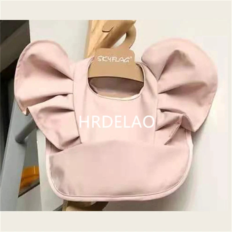 Baby Bibs INS Nordic Style Angel Feed Pocket Burp Girl Boy Infant Meals Bib Waterproof Easy Clean Cute Elephant Bib Soft PU Gift