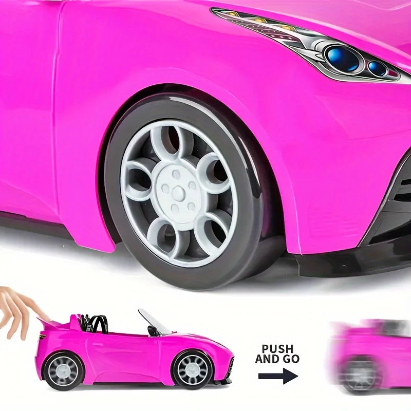 Car Model Kids Toys Car Outdoor Children Game Dollhouse Accessories for 30cm Girl Doll DIY Birthday Christmas Present Gift Toy