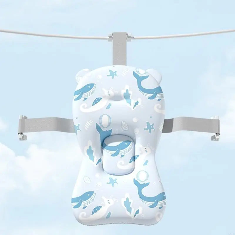 Baby Safety Bath Mat Cushion Portable Anti-Slip Baby Bathtub Shower Supportive Mat Soft Infant Security Floating Bather Mat