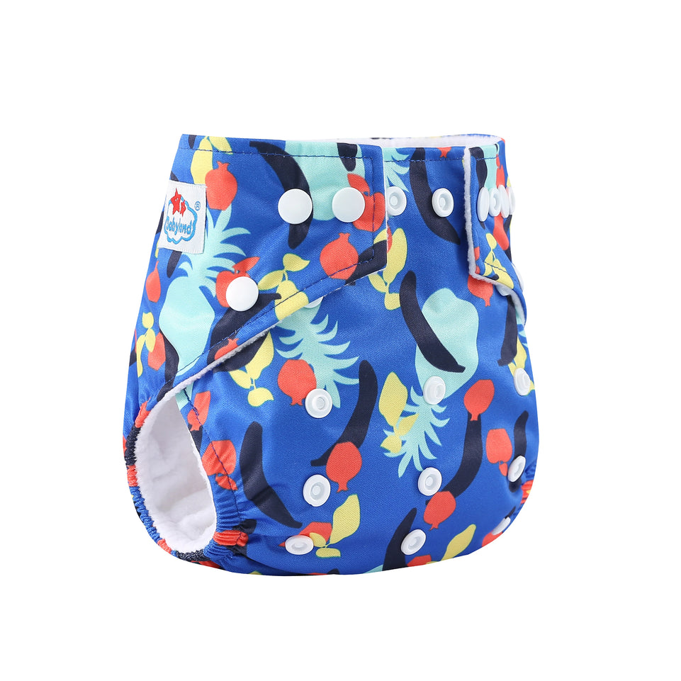 [BABYLAND] 2022 Baby Cloth Diapers Ecological Adjustable Pocket Nappy Fit 3-15kg Baby Washable Reusable Diaper Covers Girls boys