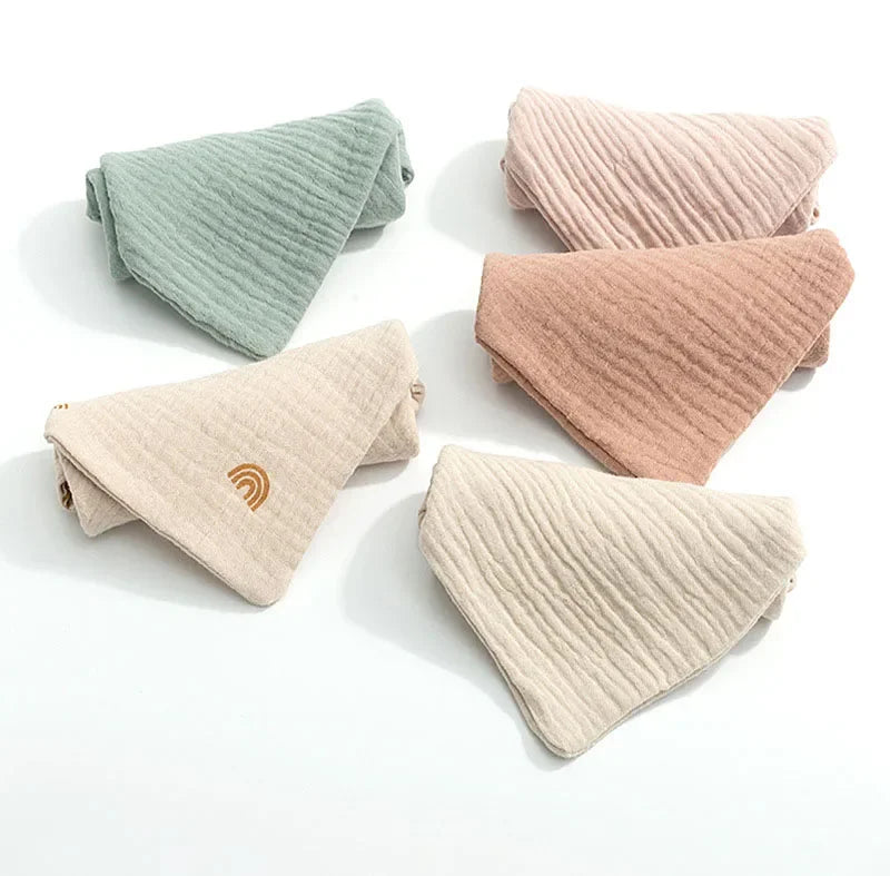 2/5P Baby Towel New Born Items Stuff Muslin Squares Infant Newborn Hand Bath Shower Face Towels Soft Cotton Gauze Baby Washcloth