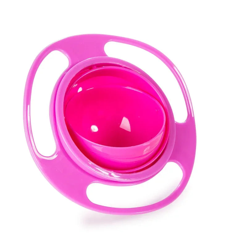 360 Degree Rotating Anti Overflow Feeding Tray Baby Training Rotating Balance Toy Children's Rotating Balance Bowl