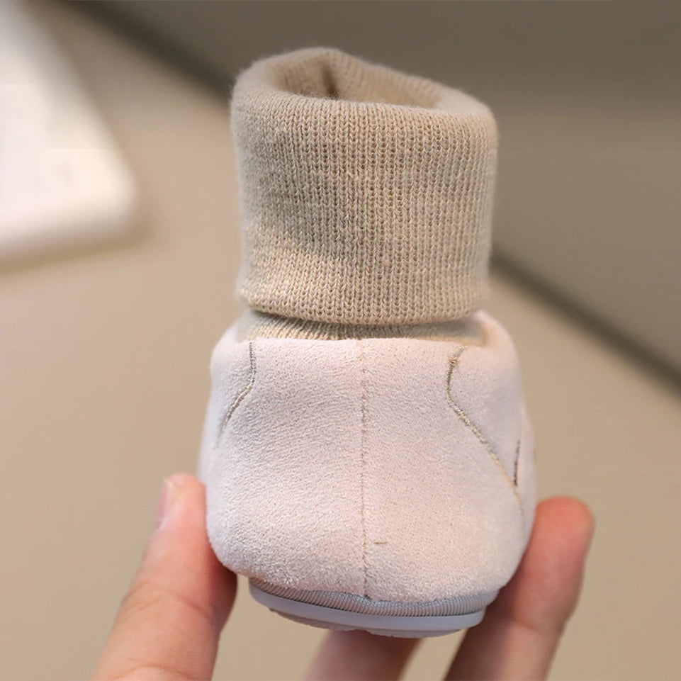 Baby Shoes Autumn and Winter and Socks Cotton for Warmth Non Slip Walking Shoes for Newborn Babies Baby 0-1 Years Old Shoes
