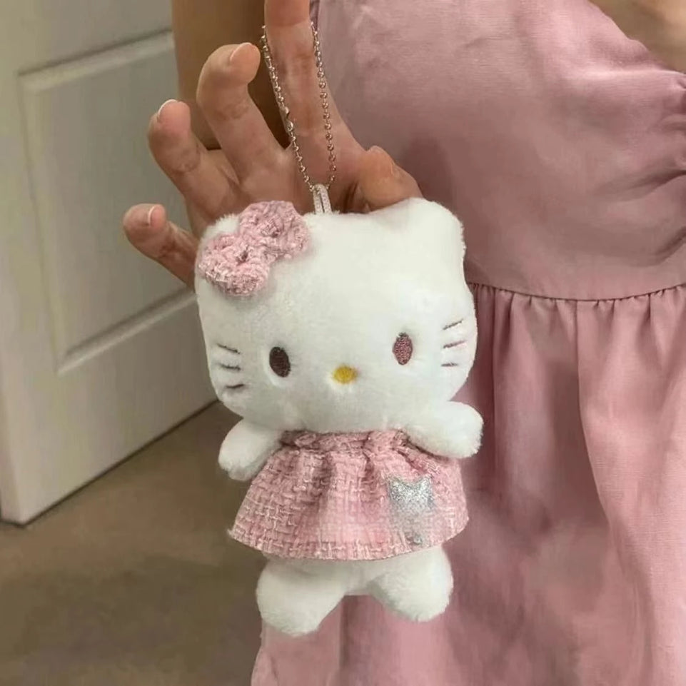 Hello kitty Keychain Toys Anime Peripherals Cute Girls Pendant Cartoon Women Bag Decoration Serie Gift Children Birthday Gifts