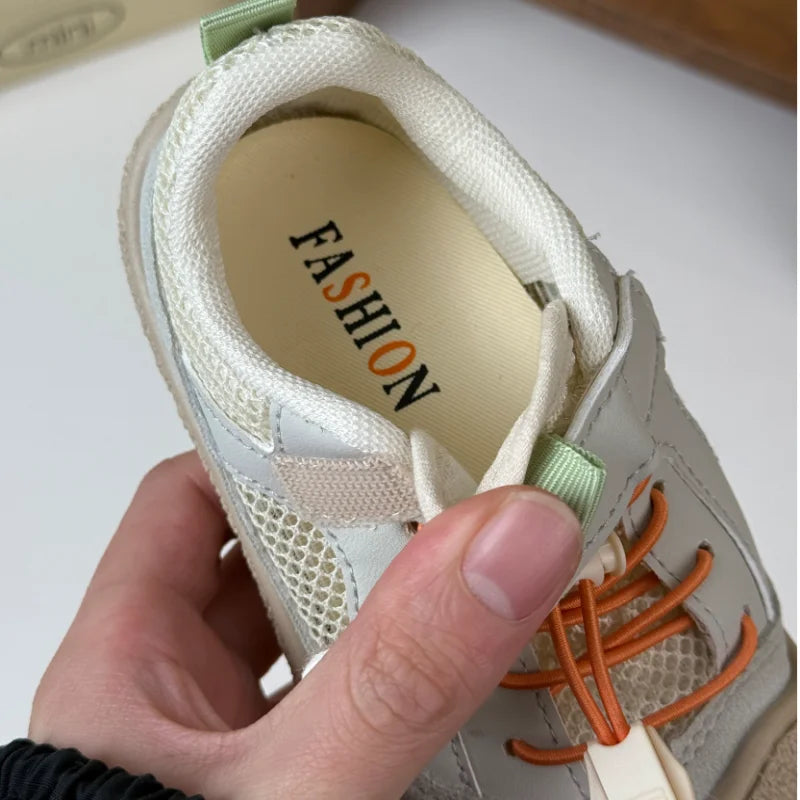 Baby Shoes 2025 Spring Autumn New Fashionable Lightweight Casual Shoes Boys Girls Outdoor Baotou Mountaineering Shoes