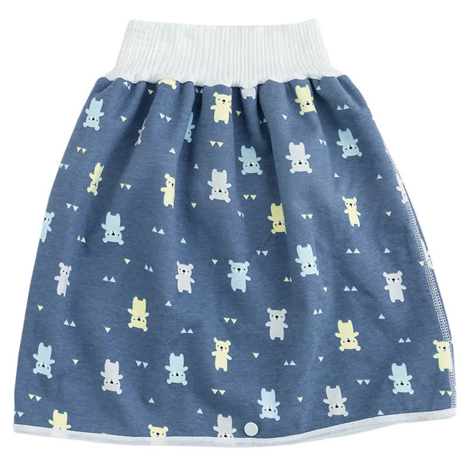 Baby Waterproof Diaper Pants&Skirt for Potty Training Baby Comfy Diaper Short for Boys and Girls Sleeping Bedclothes Night Time