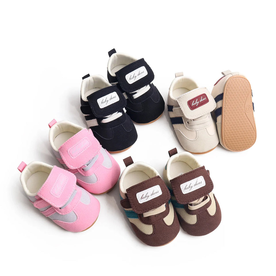 Baby Shoes - Spring And Autumn New Style Walking Shoes, Retro Style Shoes, Boys' And Girls' Baby Casual Anti-Slip Shoes