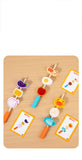 Children's Wooden Imitation Barbecue Grill Toy For Role-Playing Home Cooking And Food Recognition Available In Two Styles