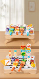 Children's Wooden Imitation Barbecue Grill Toy For Role-Playing Home Cooking And Food Recognition Available In Two Styles