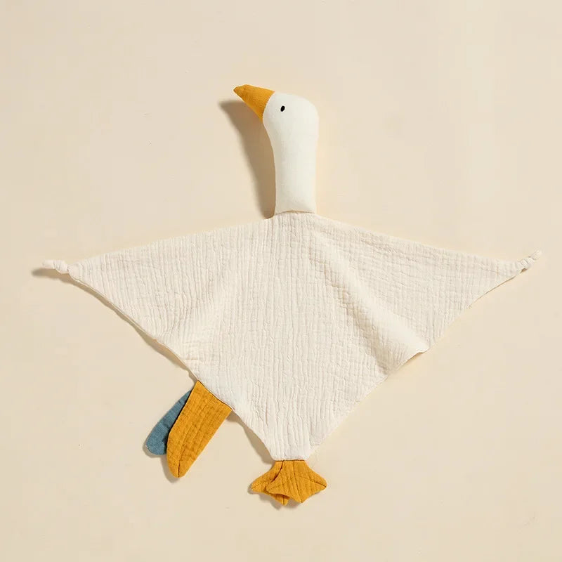 Cute Swan Baby Cotton Comforter Blanket Newborn Cartoon Sleeping Dolls Sleep Toy Soothe Appease Towel Bibs Saliva Towel New