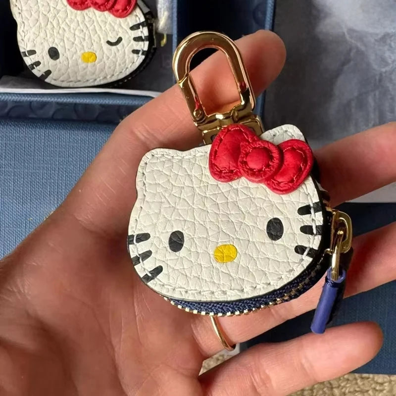 Hello Kitty Key Chain Kawaii Cartoon Backpack Pendant Dopamine Accessories KT Cat Cute Decoration Charming Pendant Birthday Gift