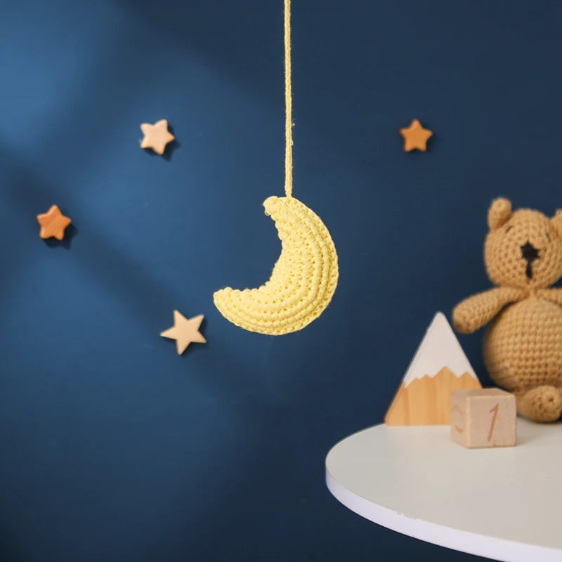 Baby Crochet Rattle Toys Rabbit Teether Toys Pacifier Chain Pendant Play Activity Gym Hanging Toys For Newborn Teething Toys