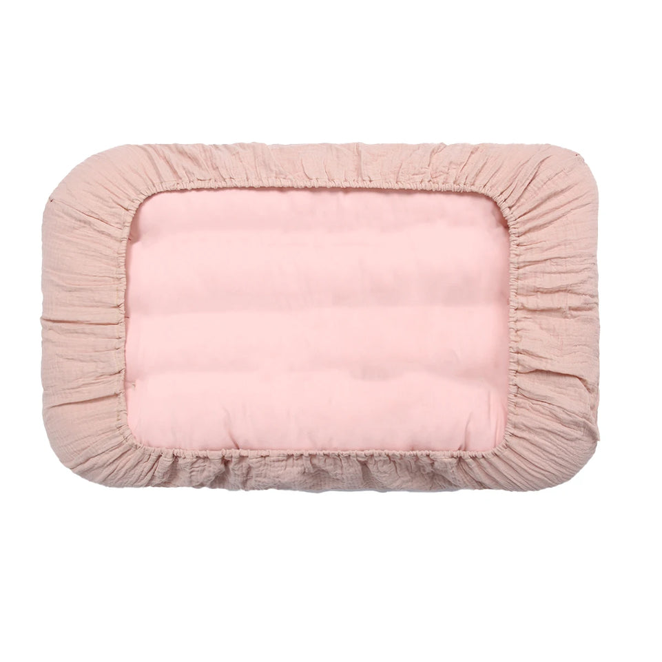 Baby Bed Sheet Baby Bedding Solid Color Baby Fitted Sheets Cotton Crib Mattress Children's Bed Cover For Newborn Baby Bed Sheet