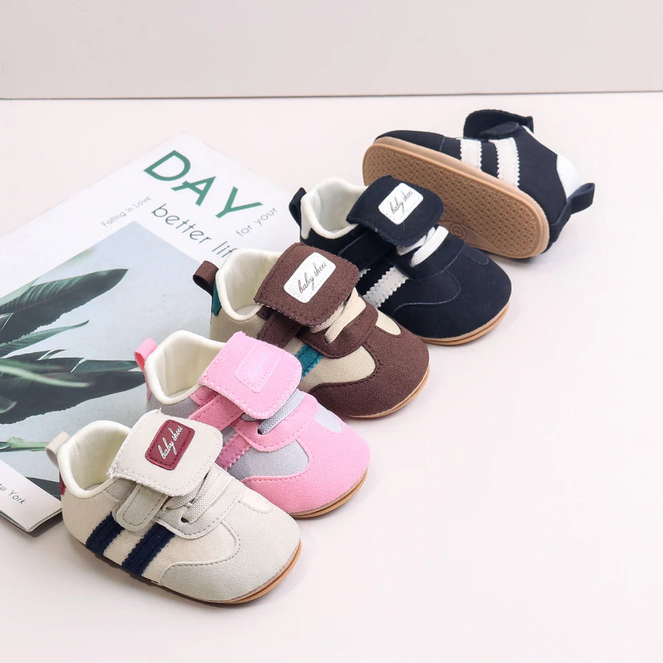 Baby Shoes - Spring And Autumn New Style Walking Shoes, Retro Style Shoes, Boys' And Girls' Baby Casual Anti-Slip Shoes