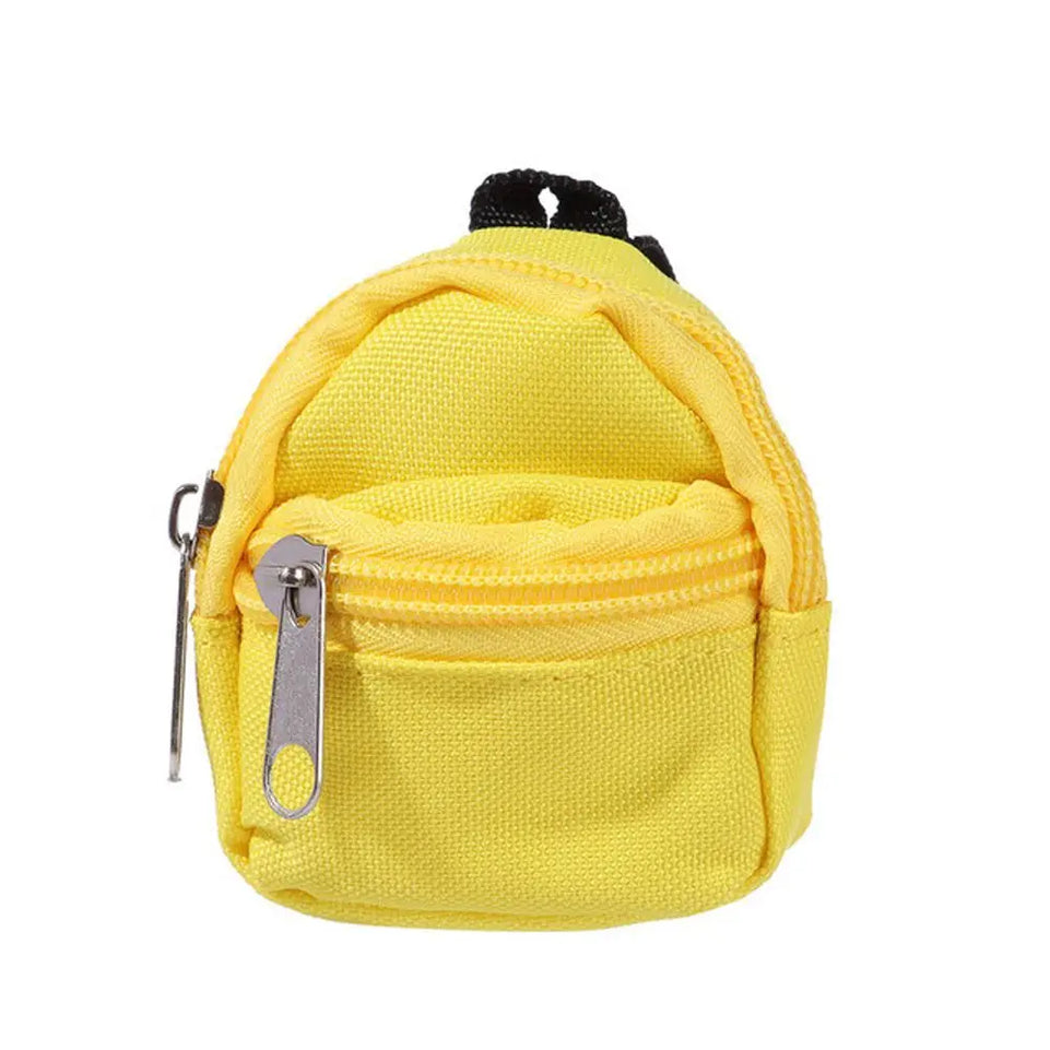Gifts Dolls Accessories 1/6 BJD Rucksack With Zipper Kids Gifts BJD Doll Schoolbag Doll Backpack Doll Bag Miniature Doll Bag