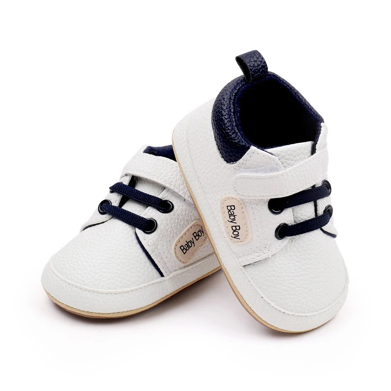 Baby Shoes Casual Sneaker Spring and Autumn Soft PU and TPR Sole Anti-slip Cute Comfortable High-quality for 0-6-12 Months Baby