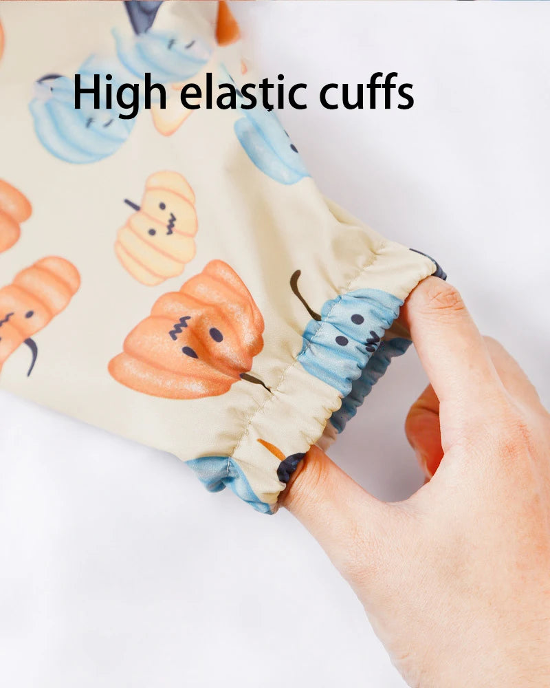Baby's bib cover for children to practice eating, drawing anti dirt protective clothing for children to eat, drawing anti dirt a