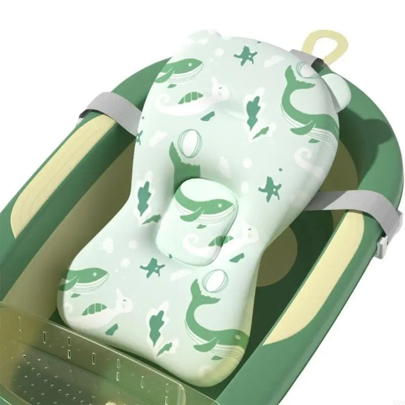 Baby Safety Bath Mat Cushion Portable Anti-Slip Baby Bathtub Shower Supportive Mat Soft Infant Security Floating Bather Mat