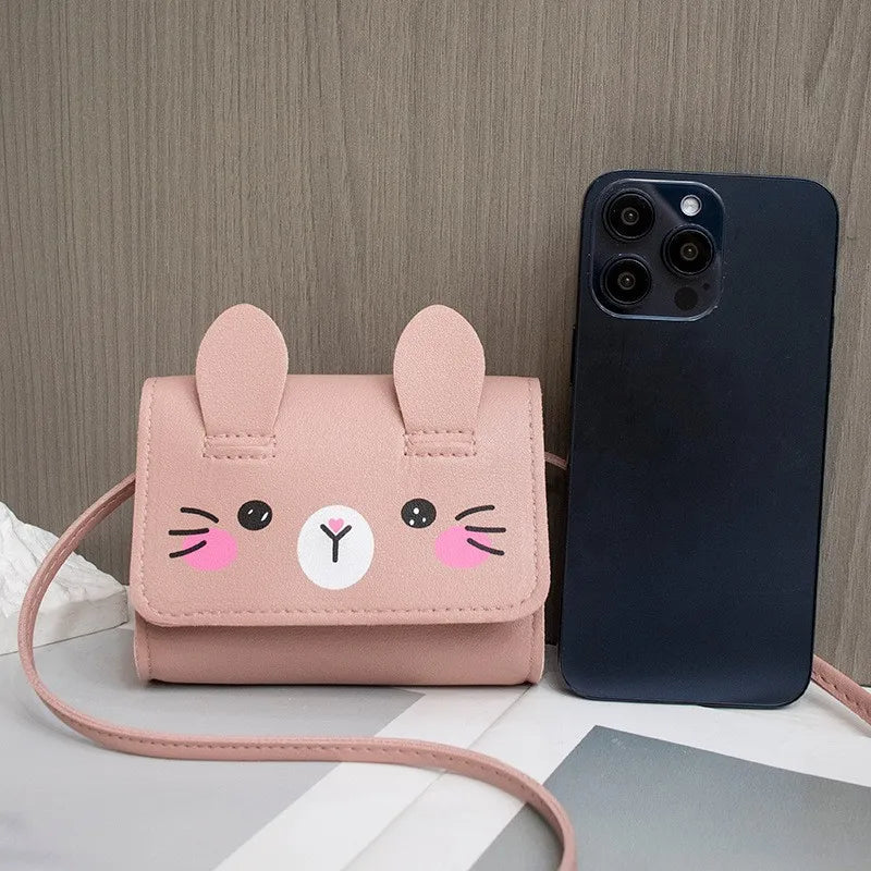 Children's Accessories Small Shoulder Bag Cute Rabbit BabyGirls Small Crossbody Bags Cartoon Kids Mini Coin Purse Handbags