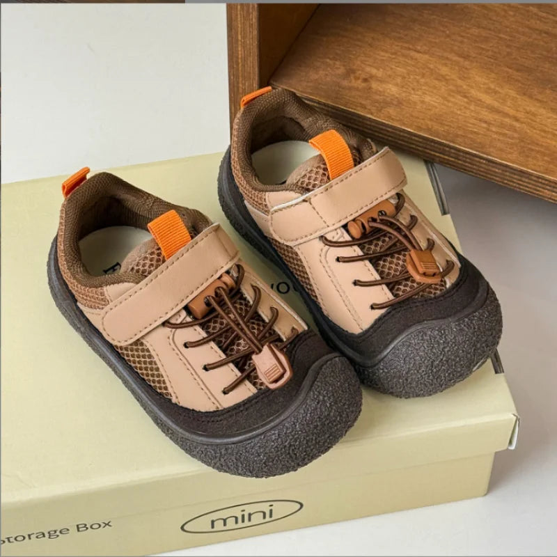 Baby Shoes 2025 Spring Autumn New Fashionable Lightweight Casual Shoes Boys Girls Outdoor Baotou Mountaineering Shoes