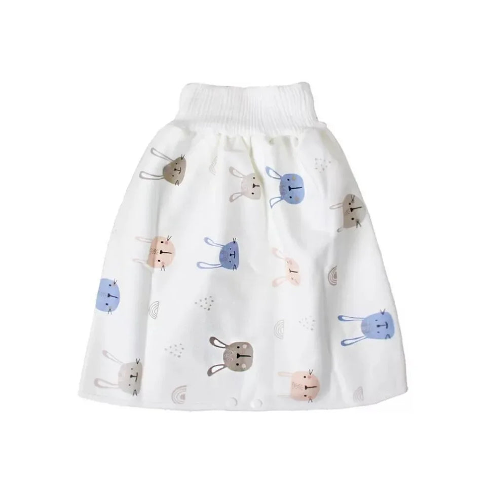 Baby Waterproof Clothes Diaper Skirt for Potty Training Baby Comfy Diaper Training Skirts for Boys and Girls Night Time Sleeping