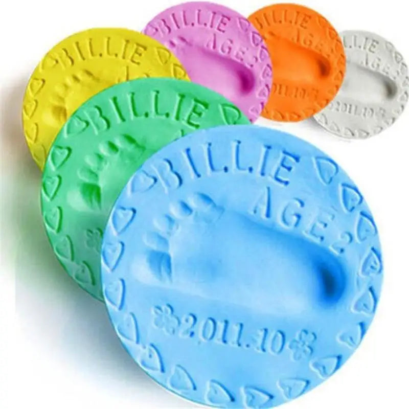 Baby Birth Souvenirs Hand Footprint Makers Handprint Fingerprint Inkpad Casting DIY Clay Toys for Kids Newborn Souvenir Gifts
