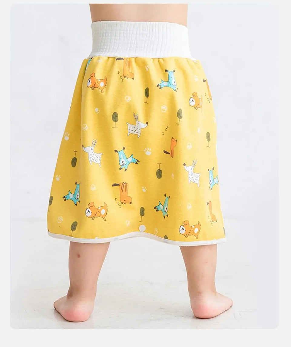 Baby Waterproof Diaper Pants&Skirt for Potty Training Baby Comfy Diaper Short for Boys and Girls Sleeping Bedclothes Night Time