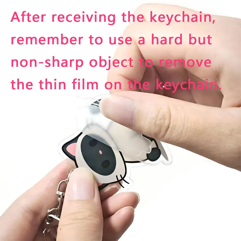 Kpop Stray Kids Acrylic Car Keychain Accessories Creative Funny Kawaii Trendy Bag Charm Backpack Pendant Keyring Gifts For Fans