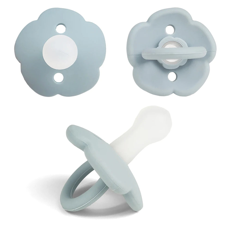 Baby pacifier super soft anti-flatulence, 0-3 to 6 months old imitation breast milk newborn baby sleep artifact