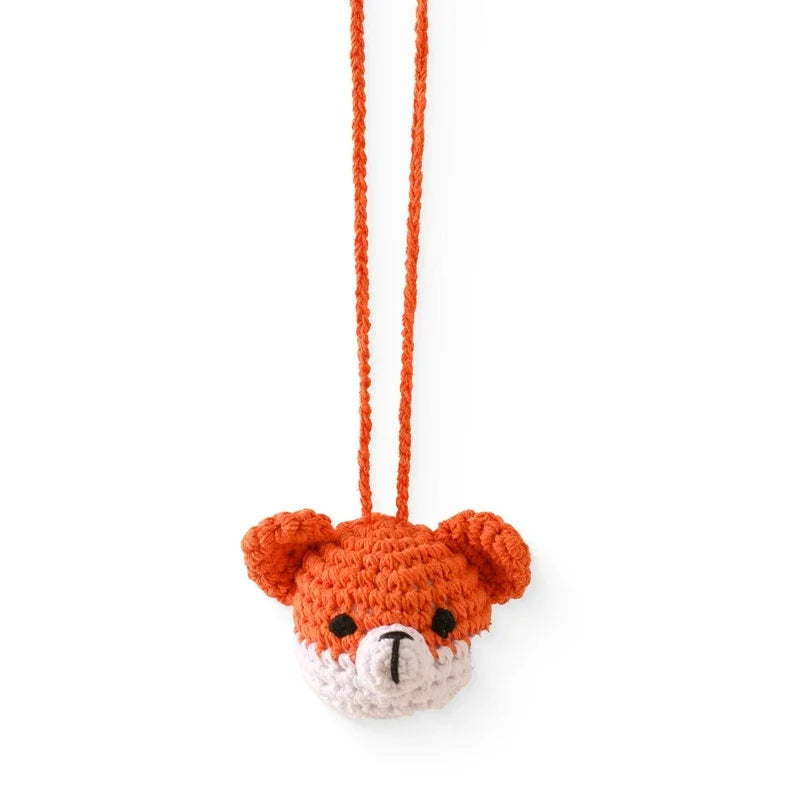 Baby Crochet Rattle Toys Rabbit Teether Toys Pacifier Chain Pendant Play Activity Gym Hanging Toys For Newborn Teething Toys