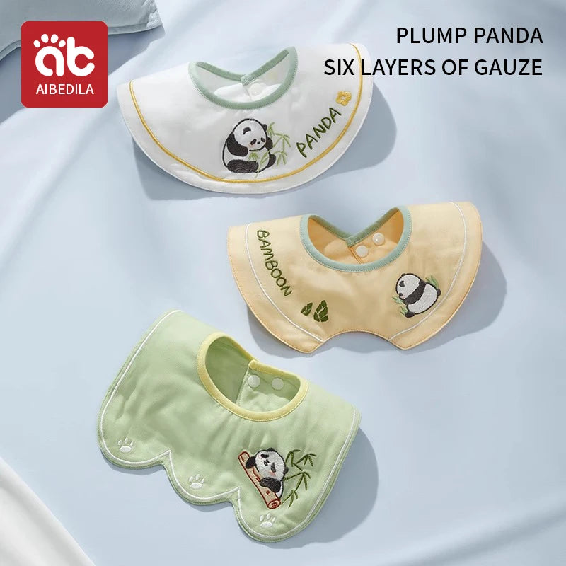 3pcs Ins Korea New Cotton Baby Bib Embroidery Bib Baby Drool Towel Boys and Girls Drool Pocket Waterproof Baby Kleding Jongen