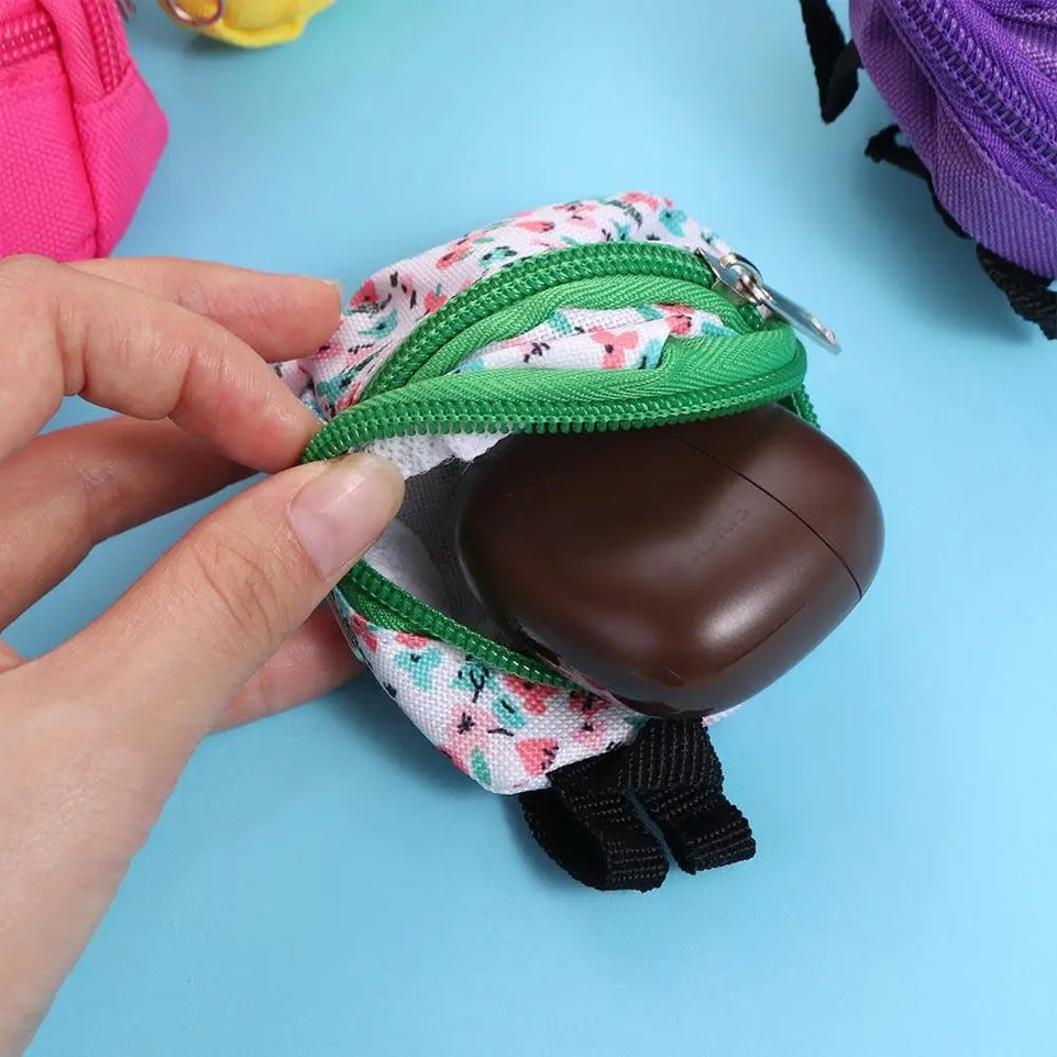 Gifts Dolls Accessories 1/6 BJD Rucksack With Zipper Kids Gifts BJD Doll Schoolbag Doll Backpack Doll Bag Miniature Doll Bag