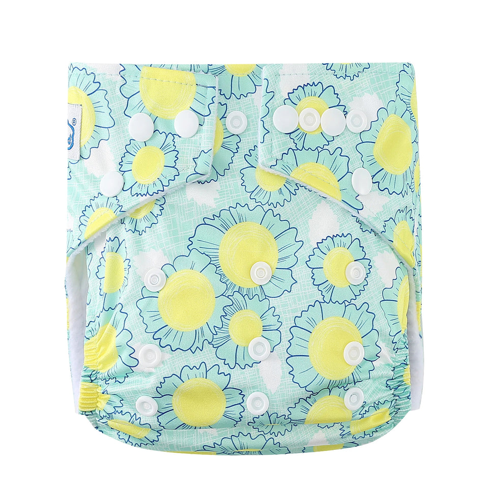 [BABYLAND] 2022 Baby Cloth Diapers Ecological Adjustable Pocket Nappy Fit 3-15kg Baby Washable Reusable Diaper Covers Girls boys