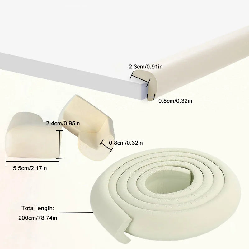 Baby Safety Table Corner Protector Tape Set Home Furniture Protector Table Guards Cover Soft Edge Corners Toddle Infant Care
