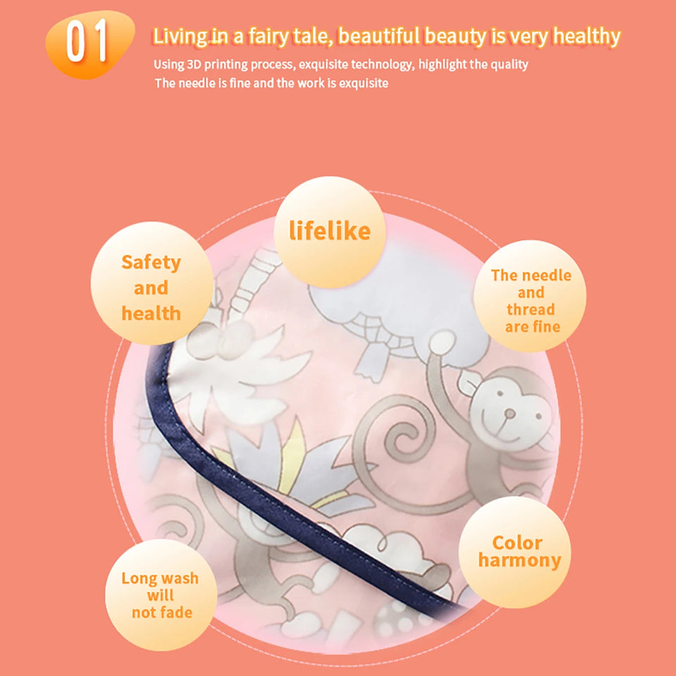 Baby apron baby bib protective clothing children's overalls cotton long sleeve reverse dress waterproof baby eating clothes