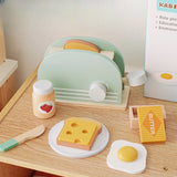 Children Play House Simulation Teapot Girl Tea Kitchen toys, wooden cake kindergarten birthday present
