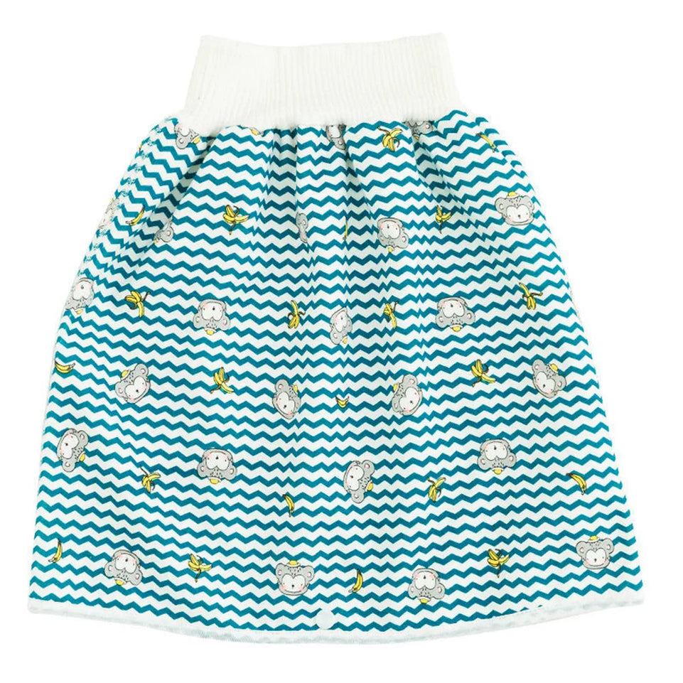 Baby Waterproof Diaper Pants&Skirt for Potty Training Baby Comfy Diaper Short for Boys and Girls Sleeping Bedclothes Night Time