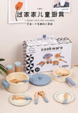 Wooden Mini Kitchen Toys Cookware Pot Pan Cook Pretend Play Educational House Toys For Children Simulation Kitchen Utensils Girl
