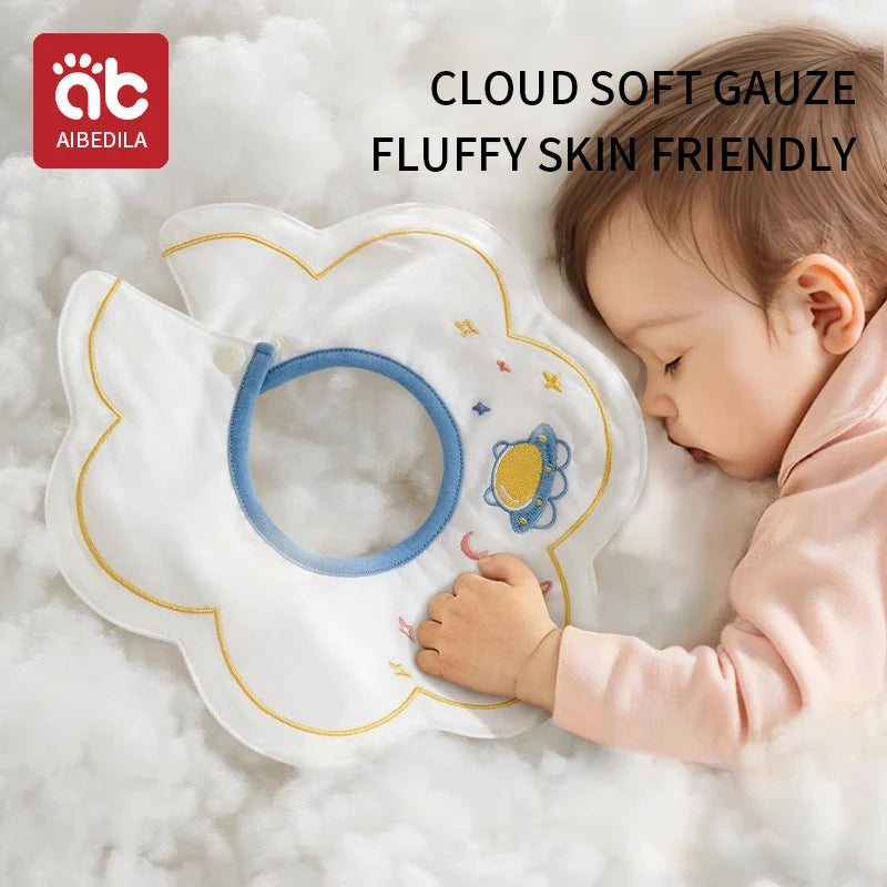 3pcs Ins Korea New Cotton Baby Bib Embroidery Bib Baby Drool Towel Boys and Girls Drool Pocket Waterproof Baby Kleding Jongen