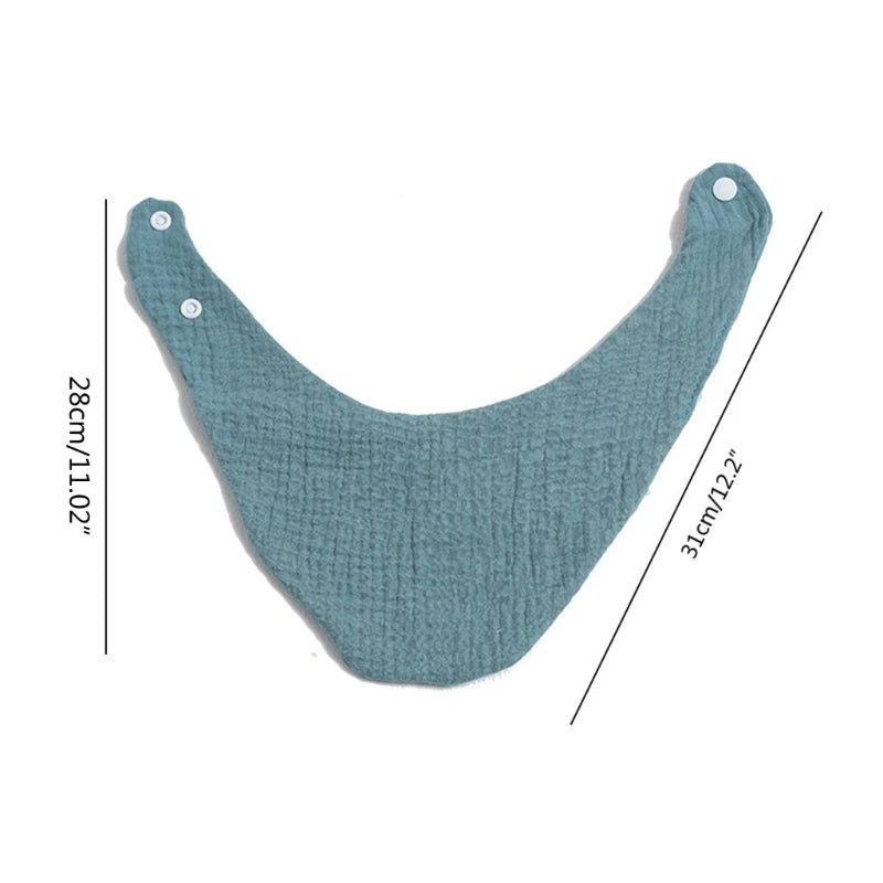 Baby Infants Feeding Bibs Soft Cotton Bandana Saliva Towel Toddler for Triangle Drool Scarf Newborn Burp Cloth