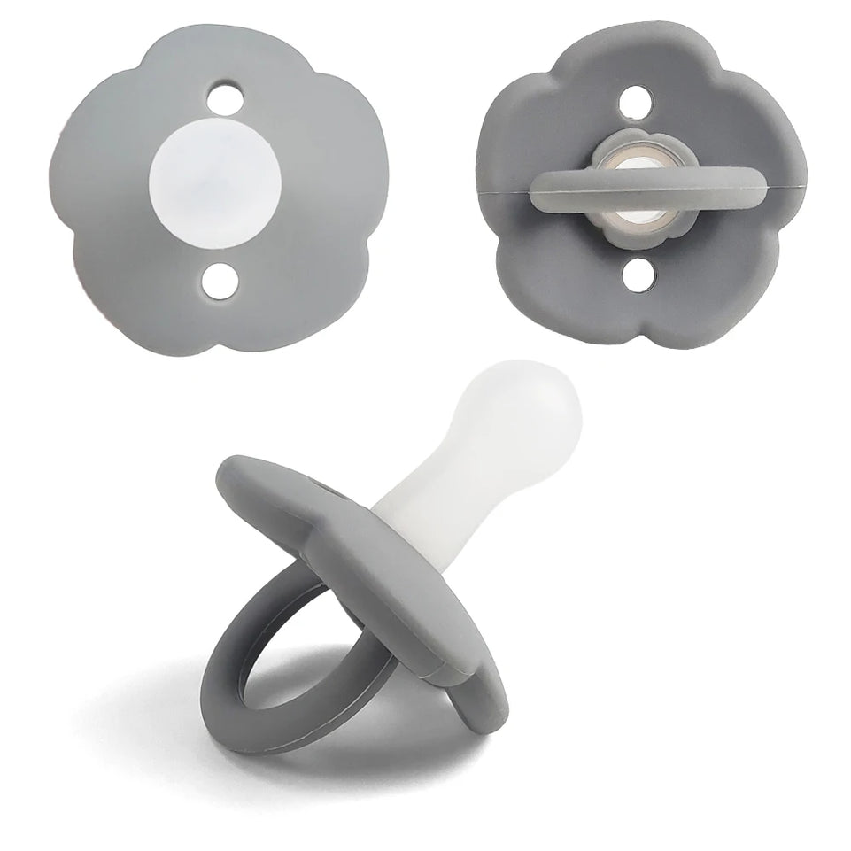 Baby pacifier super soft anti-flatulence, 0-3 to 6 months old imitation breast milk newborn baby sleep artifact
