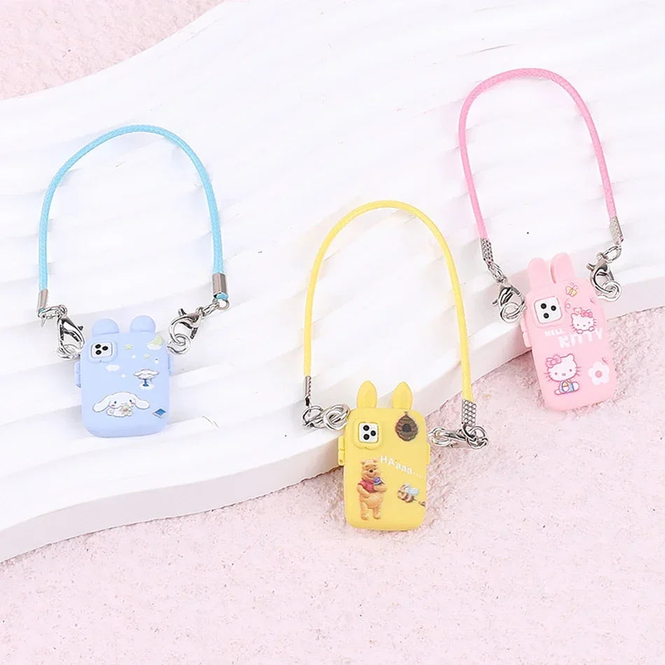 For Labubu Accessories For Crybaby Accessories Cartoon style camera phone Bag Plush Doll Accessories Pendant Fan Birthday Gift