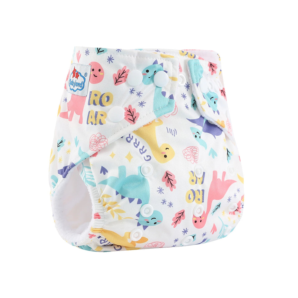 [BABYLAND] 2022 Baby Cloth Diapers Ecological Adjustable Pocket Nappy Fit 3-15kg Baby Washable Reusable Diaper Covers Girls boys