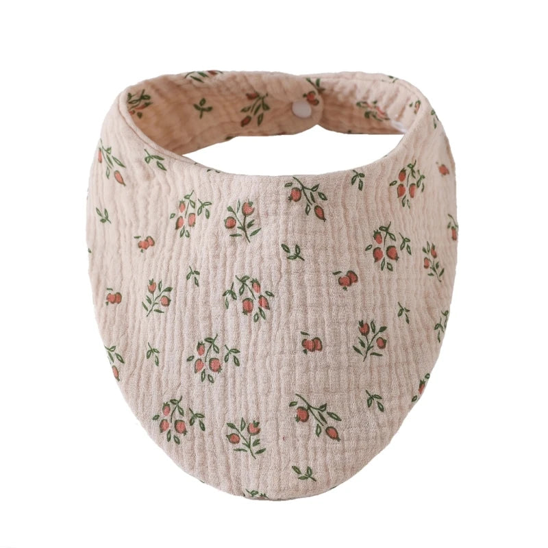 Baby Infants Feeding Bibs Soft Cotton Bandana Saliva Towel Toddler for Triangle Drool Scarf Newborn Burp Cloth