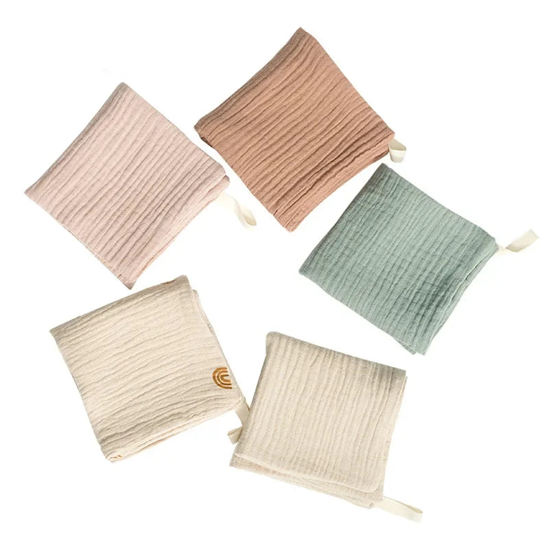 2/5P Baby Towel New Born Items Stuff Muslin Squares Infant Newborn Hand Bath Shower Face Towels Soft Cotton Gauze Baby Washcloth