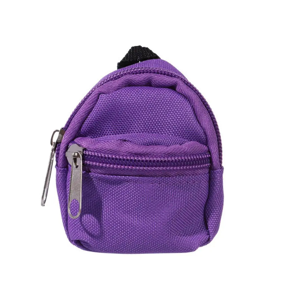 Gifts Dolls Accessories 1/6 BJD Rucksack With Zipper Kids Gifts BJD Doll Schoolbag Doll Backpack Doll Bag Miniature Doll Bag
