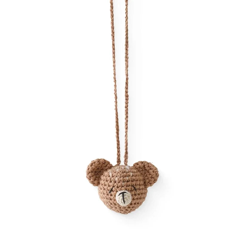 Baby Crochet Rattle Toys Rabbit Teether Toys Pacifier Chain Pendant Play Activity Gym Hanging Toys For Newborn Teething Toys