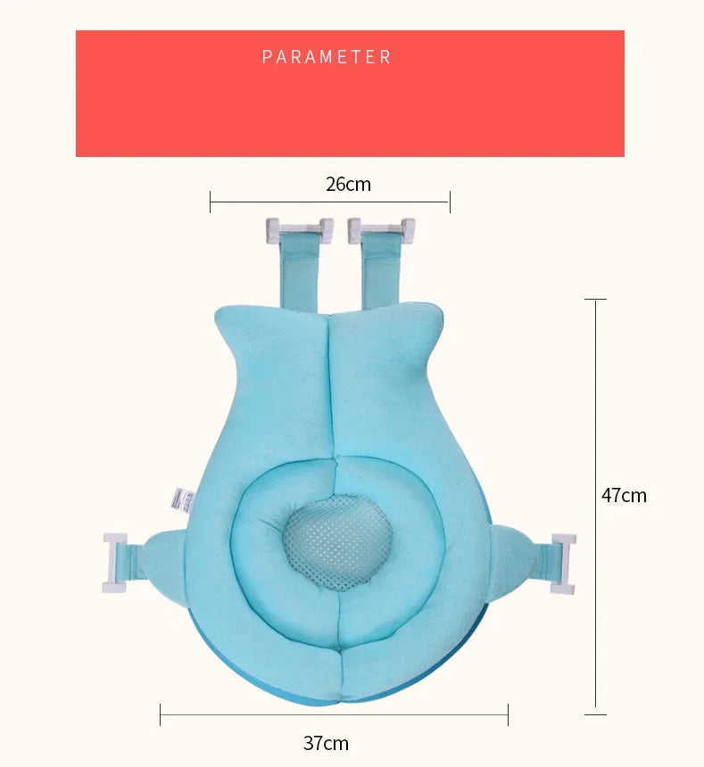 Baby Safety Bath Mat Cushion Portable Bath Anti-Slip Cushion Seat Infant Floating Bather Bathtub Pad Shower Security Support Mat