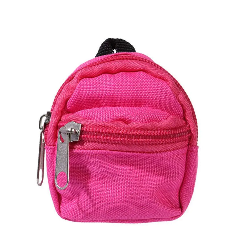 Gifts Dolls Accessories 1/6 BJD Rucksack With Zipper Kids Gifts BJD Doll Schoolbag Doll Backpack Doll Bag Miniature Doll Bag